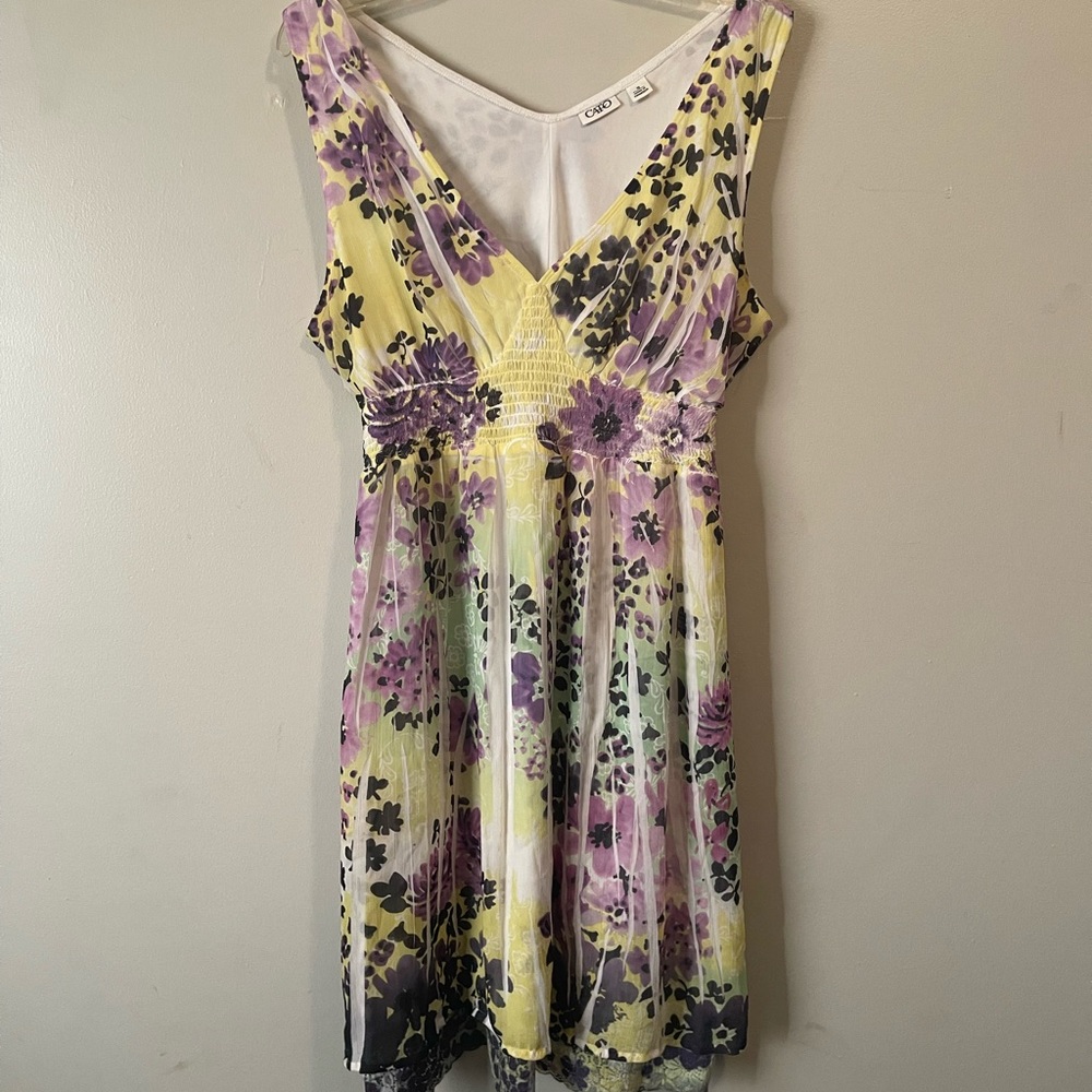 Beautiful Dress 16 Lined Ruched Waist Sleeveless